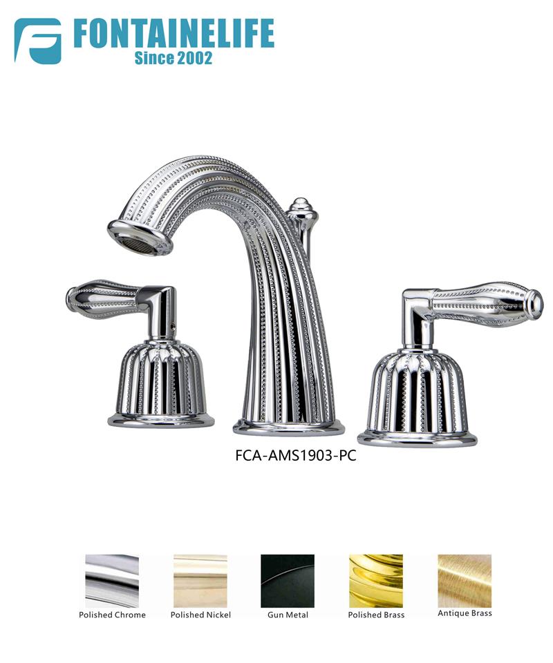 Widespread Bathroom Faucet Chrome